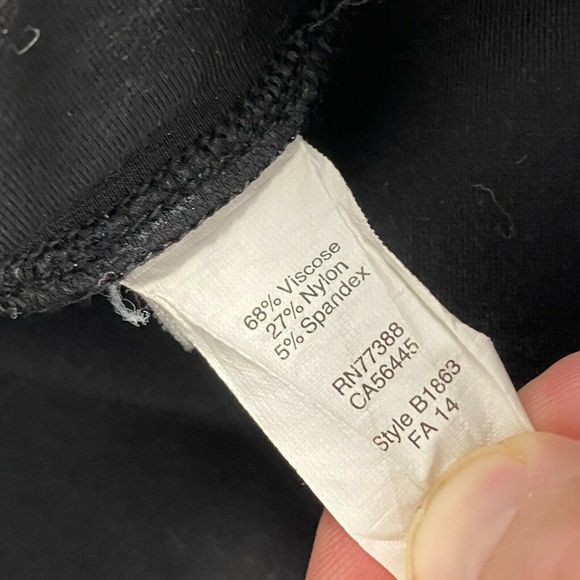 Madewell 4 Pieced Ponte Black Legging Pants B1863 - Picture 4 of 6